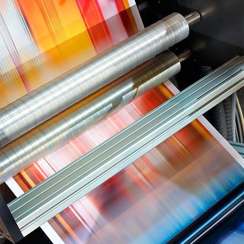 high speed printing press roller 4-color paper